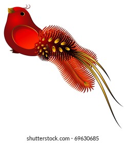 Vector beautiful little bird