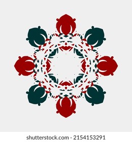 vector beautiful mandala beautiful color combination traditional hand art details for decoration