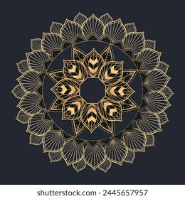 vector beautiful mandala design decorative classic background.