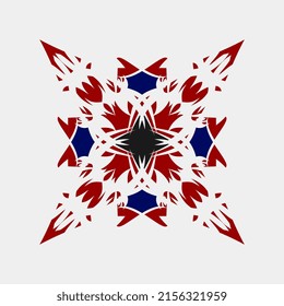 vector de hermosos motivos de mandala, creativos, manuales, decorativos, combinaciones de colores, para la decoración de paredes o telas
