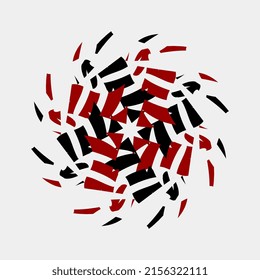 vector of beautiful mandala motifs, creative, manual, decorative, color combinations, for wall decoration or fabrics