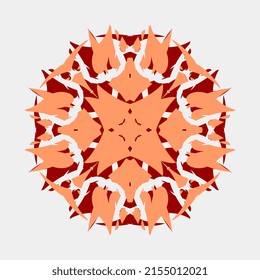 vector beautiful mandala pattern unique and decorative combination of bastrak color for decoration