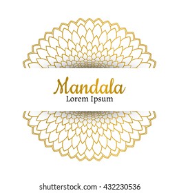 Vetor Mandala bonito. Elemento decorativo vintage. Ornamento étnico redondo