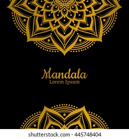Vector Beautiful Mandala. Vintage decorative element. Ethnic round ornament