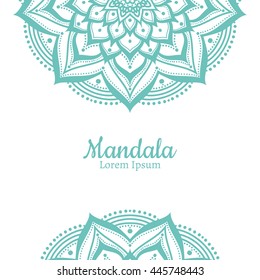 Vector Beautiful Mandala. Vintage decorative element. Ethnic round ornament