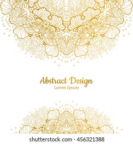 Vector Beautiful Mandala. Vintage decorative element. Ethnic round ornament