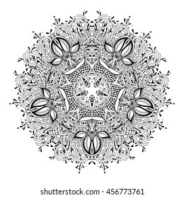 Vector Beautiful Mandala. Vintage decorative element. Ethnic round ornament