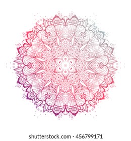 Vector Beautiful Mandala. Vintage decorative element. Ethnic round ornament