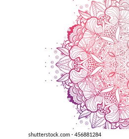 Vector Beautiful Mandala. Vintage decorative element. Ethnic round ornament
