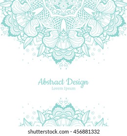 Vector Beautiful Mandala. Vintage decorative element. Ethnic round ornament