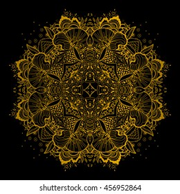 Vector Beautiful Mandala. Vintage decorative element. Ethnic round ornament