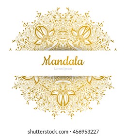 Vector Beautiful Mandala. Vintage decorative element. Ethnic round ornament