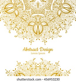 Vector Beautiful Mandala. Vintage decorative element. Ethnic round ornament