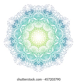 Vector Beautiful Mandala. Vintage decorative element. Ethnic round ornament