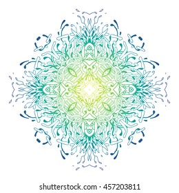 Vector Beautiful Mandala. Vintage decorative element. Ethnic round ornament