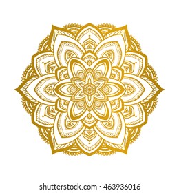Vector Beautiful Mandala. Vintage decorative element. Ethnic round ornament