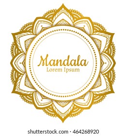 Vector Beautiful Mandala. Vintage decorative element. Ethnic round ornament
