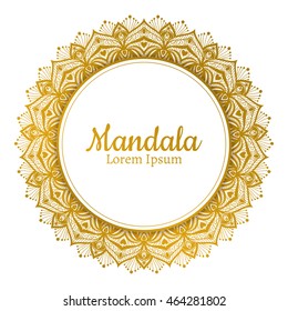 Vector Beautiful Mandala. Vintage decorative element. Ethnic round ornament