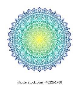 Vector Beautiful Mandala. Vintage decorative element. Ethnic round ornament