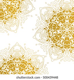 Vector Beautiful Mandala. Vintage decorative element. Ethnic round ornament