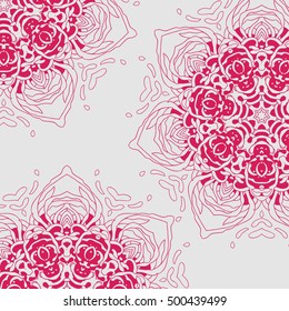 Vector Beautiful Mandala. Vintage decorative element. Ethnic round ornament