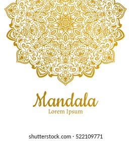 Vector Beautiful Mandala. Vintage decorative element. Ethnic round ornament