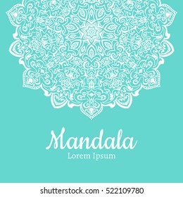 Vector Beautiful Mandala. Vintage decorative element. Ethnic round ornament