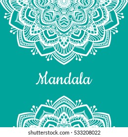Vector Beautiful Mandala. Vintage decorative element. Ethnic round ornament