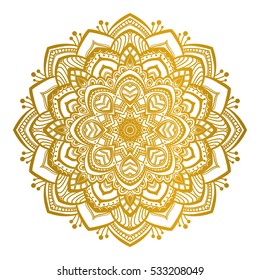 Vector Beautiful Mandala. Vintage decorative element. Ethnic round ornament