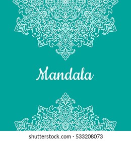 Vector Beautiful Mandala. Vintage decorative element. Ethnic round ornament
