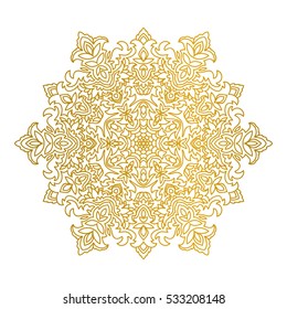 Vector Beautiful Mandala. Vintage decorative element. Ethnic round ornament