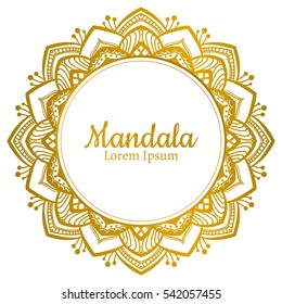 Vetor Mandala bonito. Elemento decorativo vintage. Ornamento étnico redondo