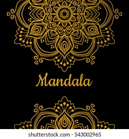 Vector Beautiful Mandala. Vintage decorative element. Ethnic round ornament