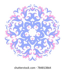 Vector Beautiful Mandala. Vintage decorative element. Ethnic round ornament