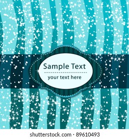 Vector beautiful modern winter background illustration with snow