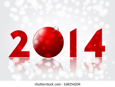 Vector beautiful New Year background illustration