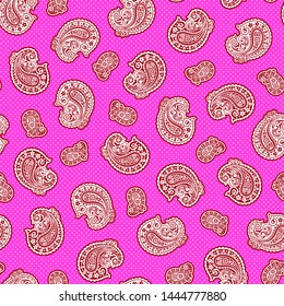 Vector beautiful paisley seamless pattern