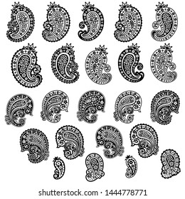 Vector beautiful paisley single material,