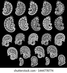 Vector beautiful paisley single material,