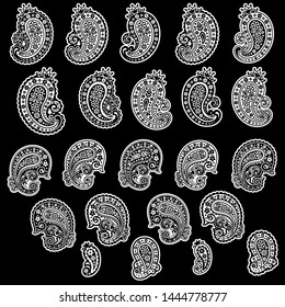 Vector beautiful paisley single material,