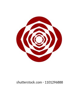 Vector Beautiful Red Flower
