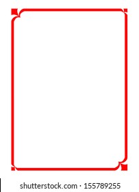 vector of beautiful red frame, modern pattern board for text and picture