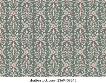 vector beautiful seamless floral pattern eps 10
