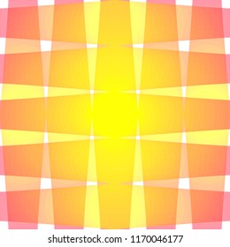 Vector beautiful seamless yellow orange pattern from transparent ribbon strips abstract creative print for curtains in the bathroom, oilcloth, textile design