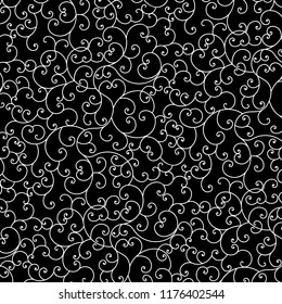 Vector Beautiful Simple Flourish Pattern White Stock Vector (Royalty ...