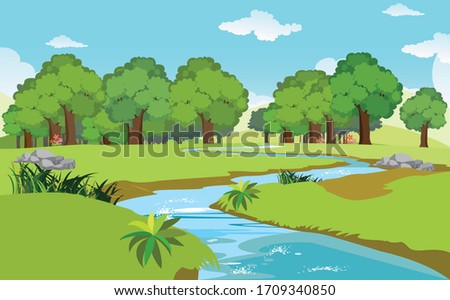 Similar – Image, Stock Photo a blurred, hazy meadow of flowers.