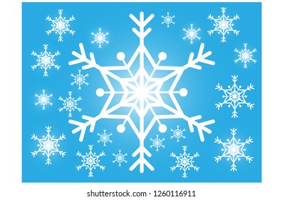 Vector Beautiful snowflakes