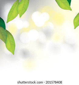 Vector Beautiful Spa Background with Leafs for Family, Health-care, People 