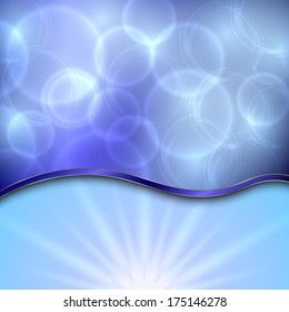 Vector beautiful spring background with curve