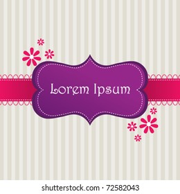 Vector beautiful spring floral background illustration